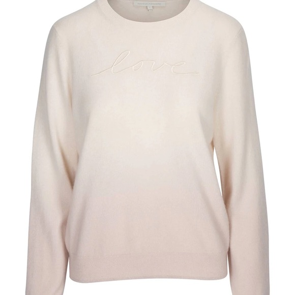 NakedCashmere Sweaters - Naked Cashmere Ivory 100% Cashmere Crew Neck Long Sleeve Sweater Sz xSmall